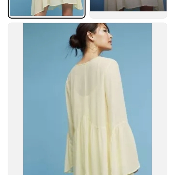 LACAUSA Scoop Neck Knee-Length Dress Canary Yellow - Picture 5 of 6